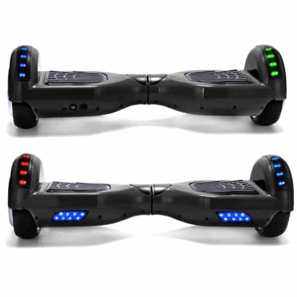 Hoverboard Electric Scooter 6.5 inch - Black + LED lights [Free Carry