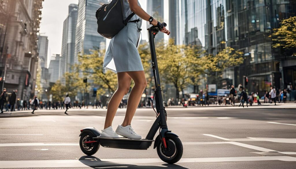 Modern electric scooter for short-distance travel