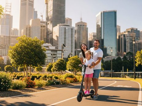 Modern electric scooter for urban commuting in Australia