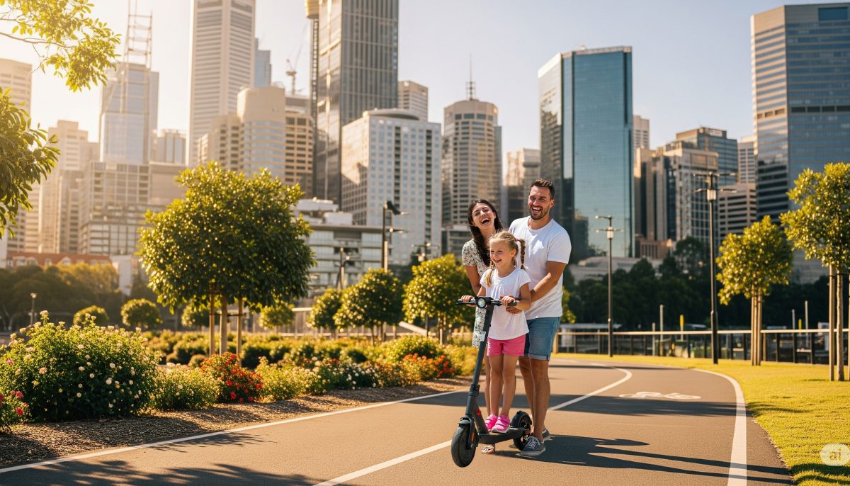 Modern electric scooter for urban commuting in Australia