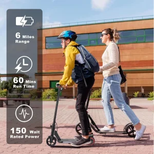 kids black electric scooter
