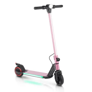 kids pink electric scooter