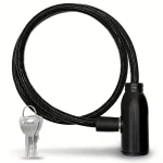 Scooter security lock with steel cable