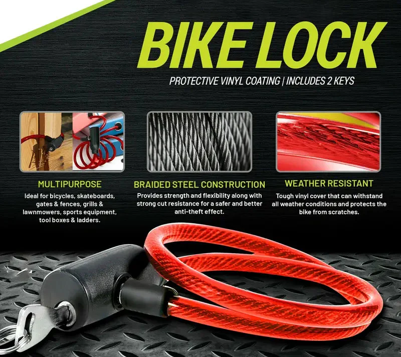 Secure your e-scooter with steel cable lock