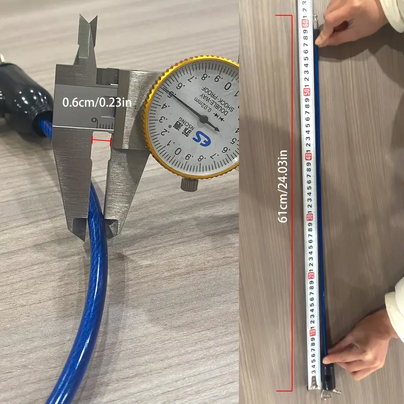 Steel security cable for scooter protection