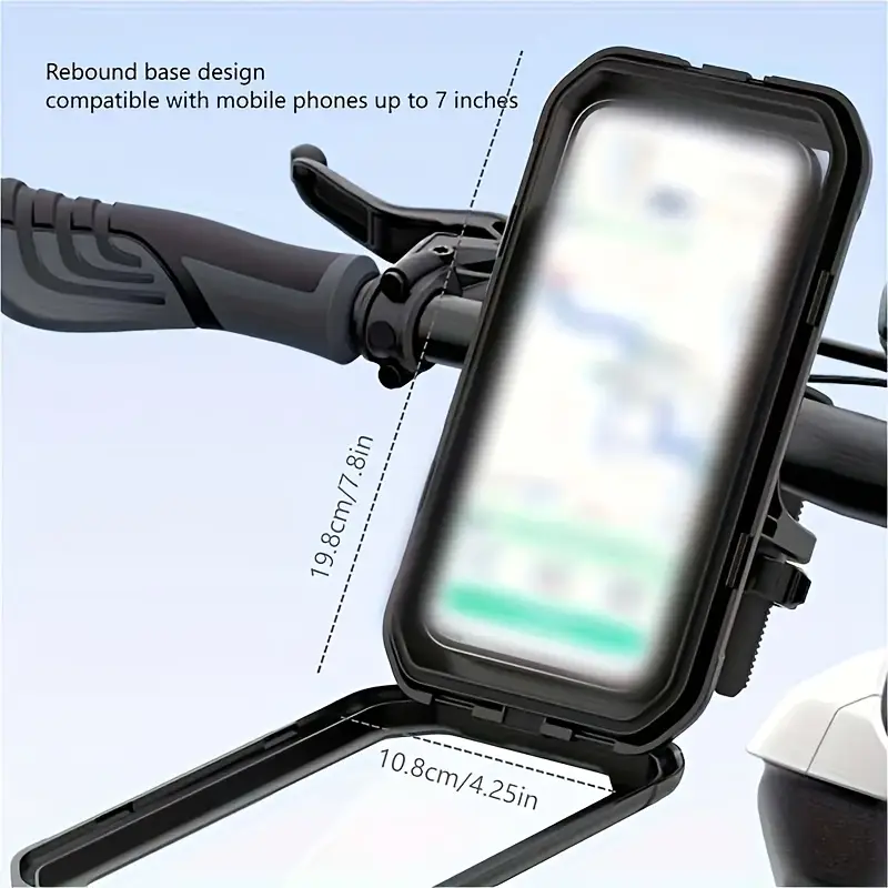Hands-free phone holder for electric scooter riders