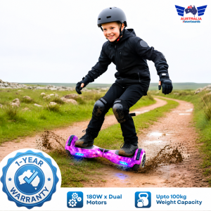 Australia Hoverboards® 6.5" | Self Balancing Electric Purple Galaxy