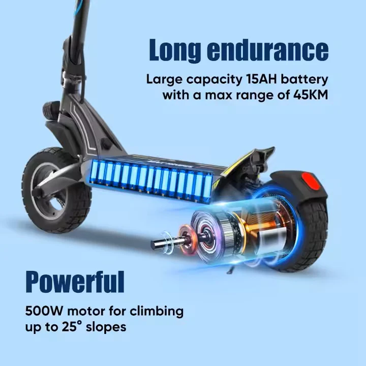 Powerful commuter scooter for city and gravel paths