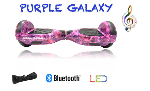 galaxy purple hoverboard with Bluetooth speakers Australia