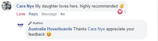 Australia Hoverboards trusted customer testimonials