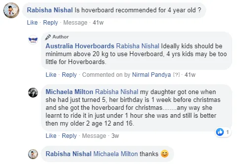 5 star hoverboard reviews from Australian buyers