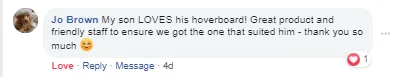 Hoverboard happy customer review